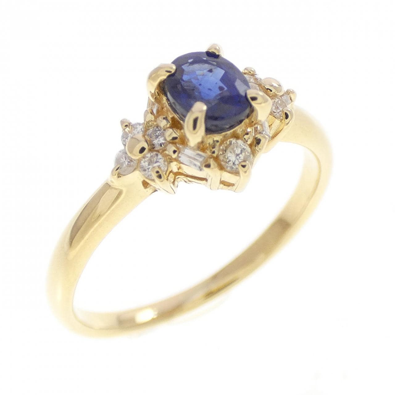 K18YG サファイヤ リング 0.46CT