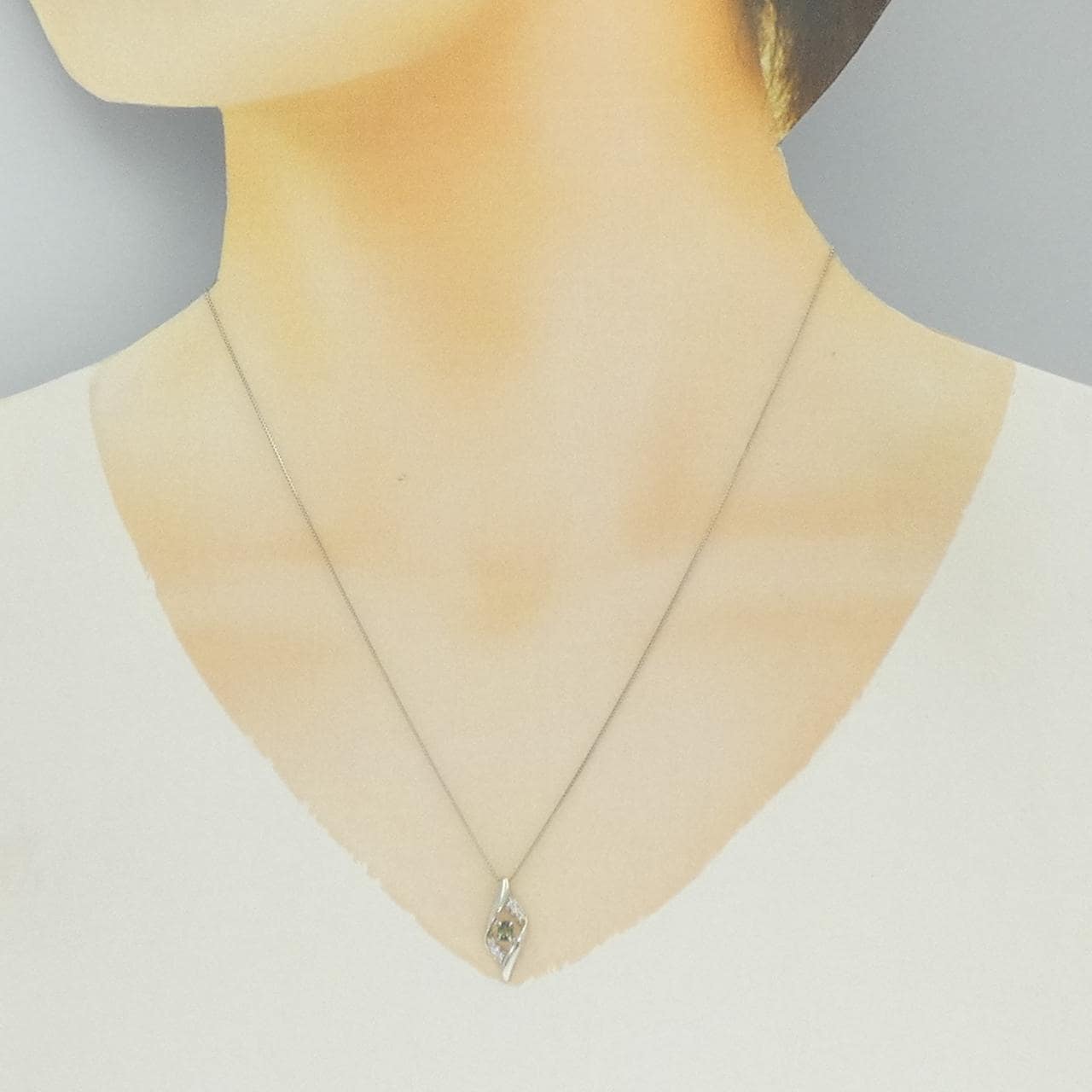 PT900/PT850 アレキサンドライト ネックレス 0.10CT