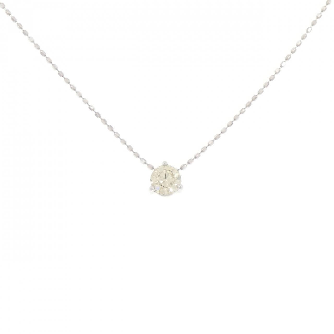 K18WG ダイヤモンド ネックレス 0.27CT