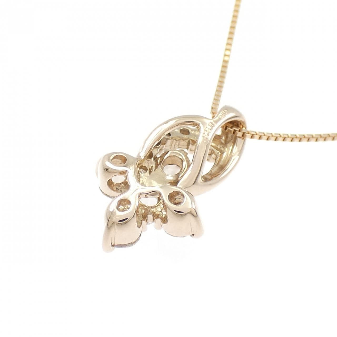K18YG ダイヤモンド ネックレス 0.53CT