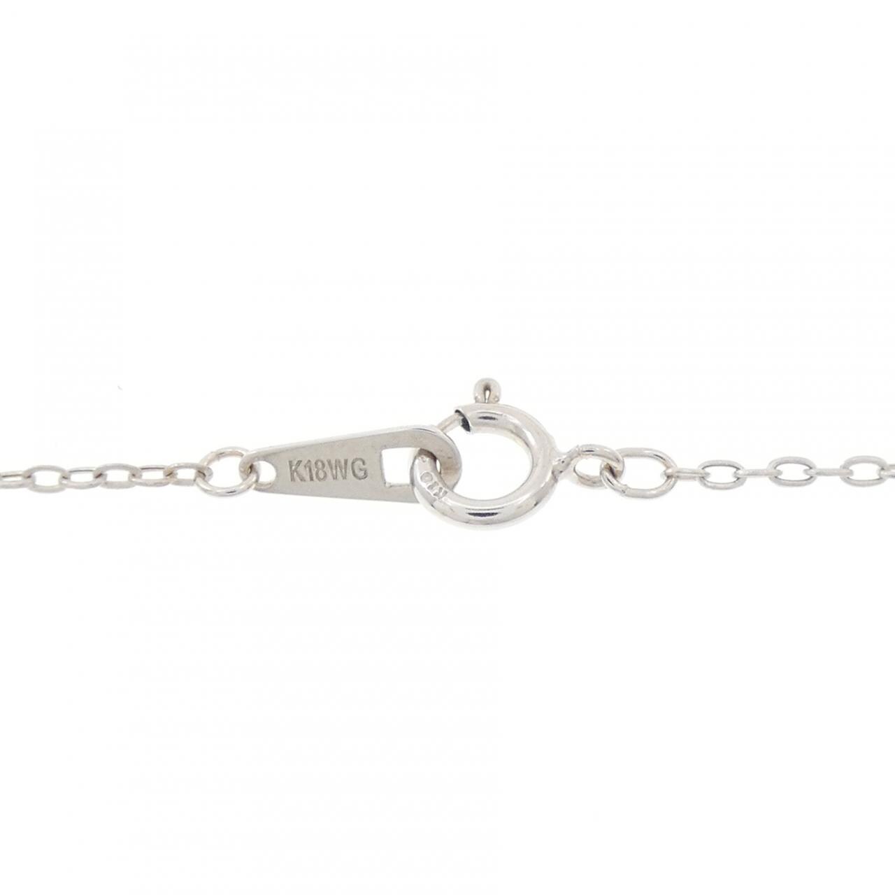 K18WG ダイヤモンド ネックレス 0.09CT