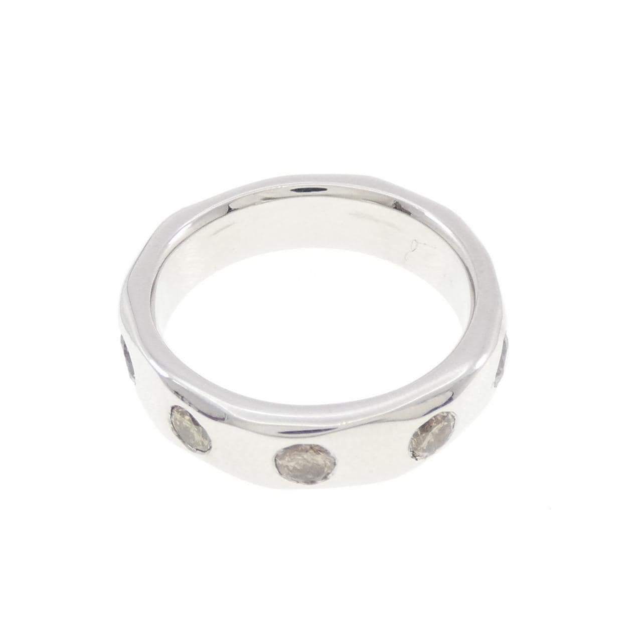 K18WG ダイヤモンド リング 1.00CT