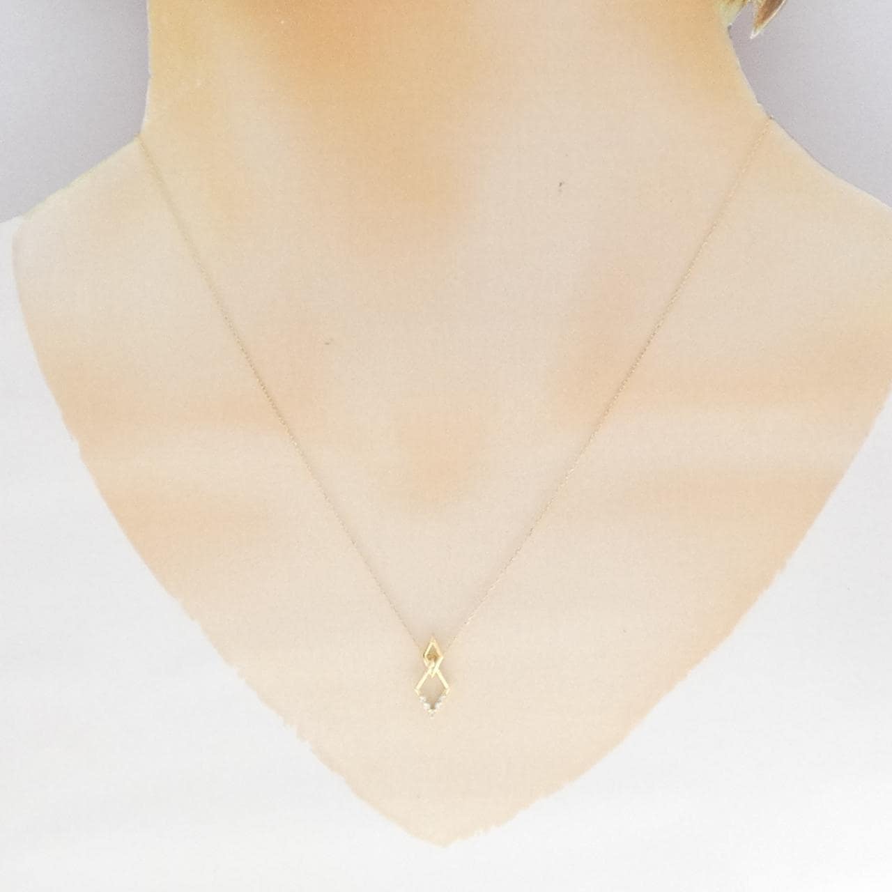K18YG ダイヤモンド ネックレス 0.042CT