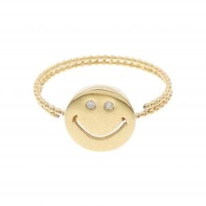 K18YG スマイル ダイヤモンド リング 0.01CT