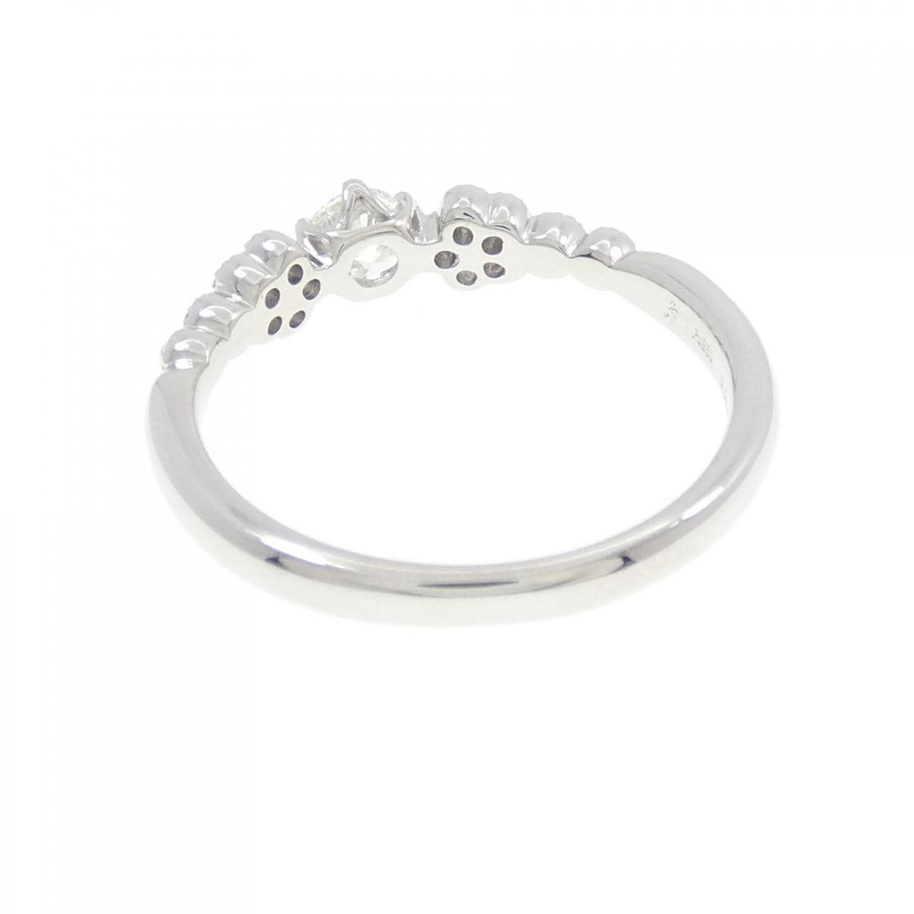 PT フラワー ダイヤモンド リング 0.237CT