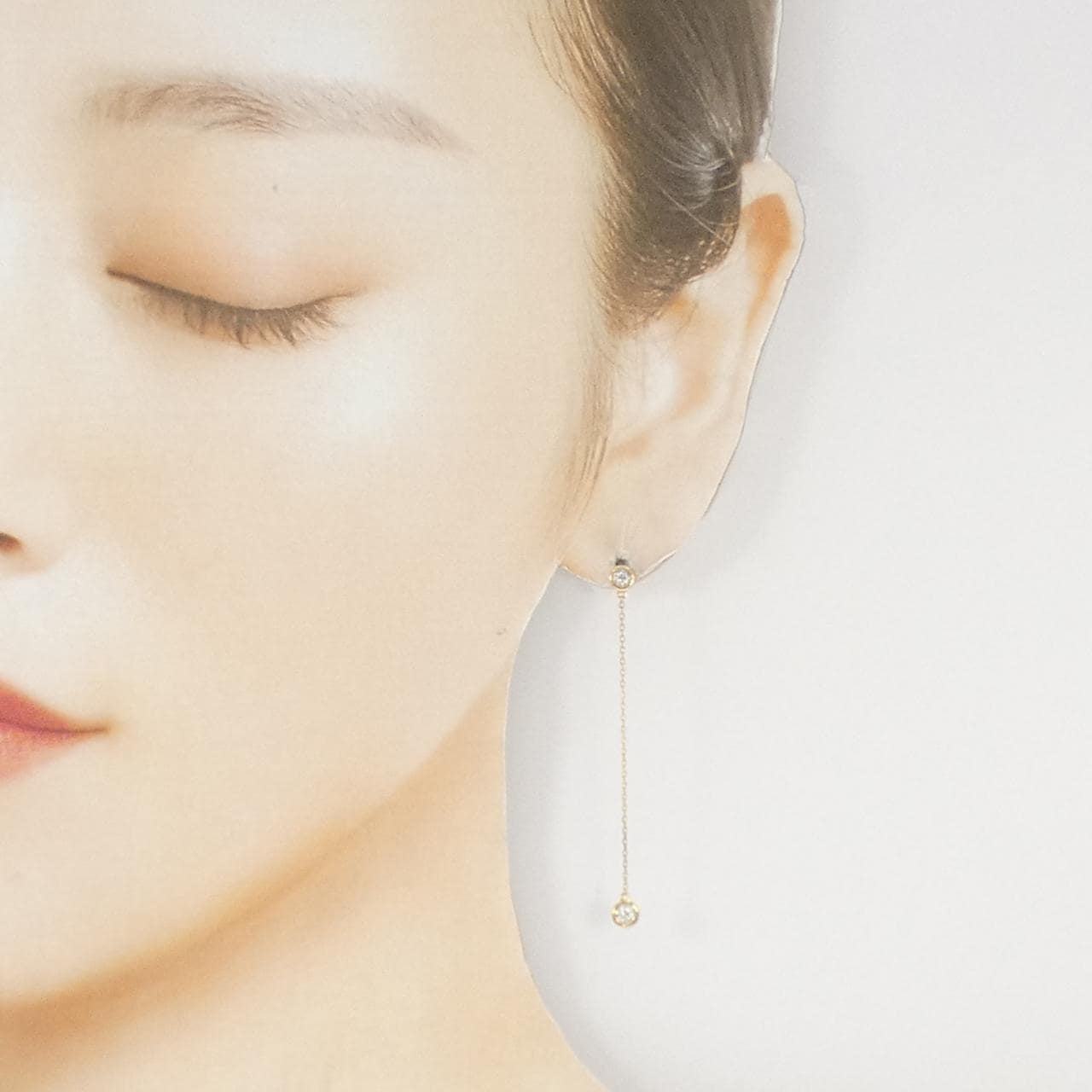 K18YG ダイヤモンド ピアス