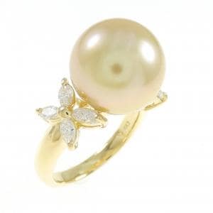 White Butterfly Pearl ring