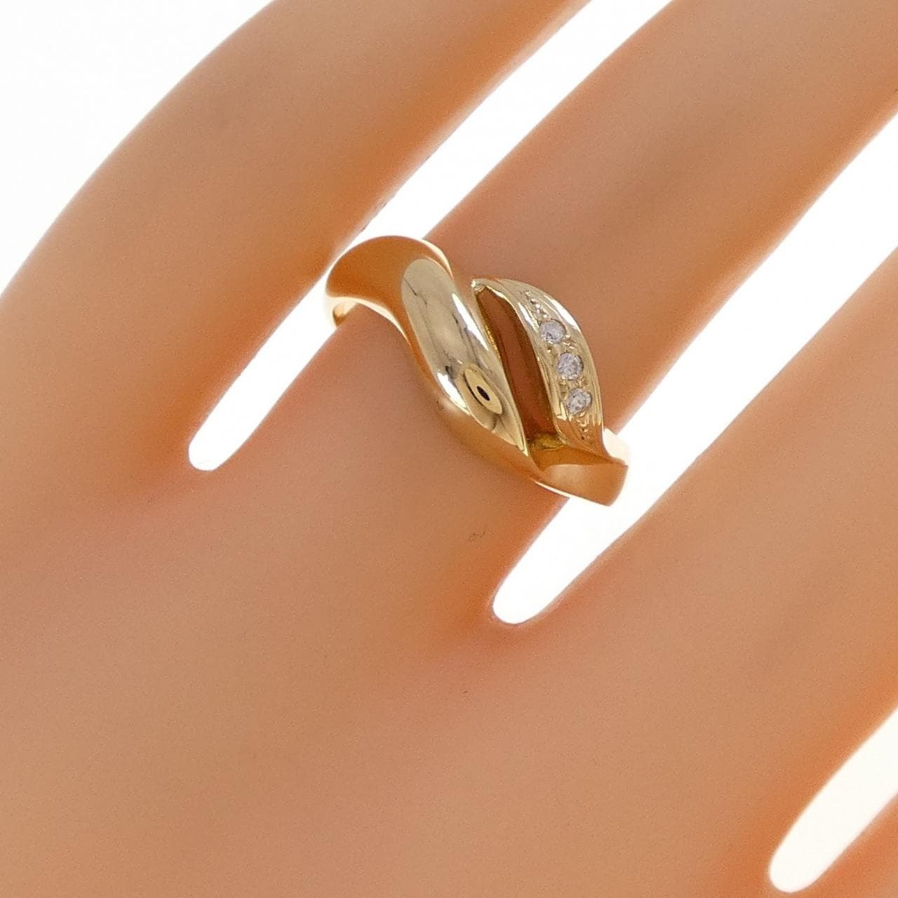 K18YG ダイヤモンド リング