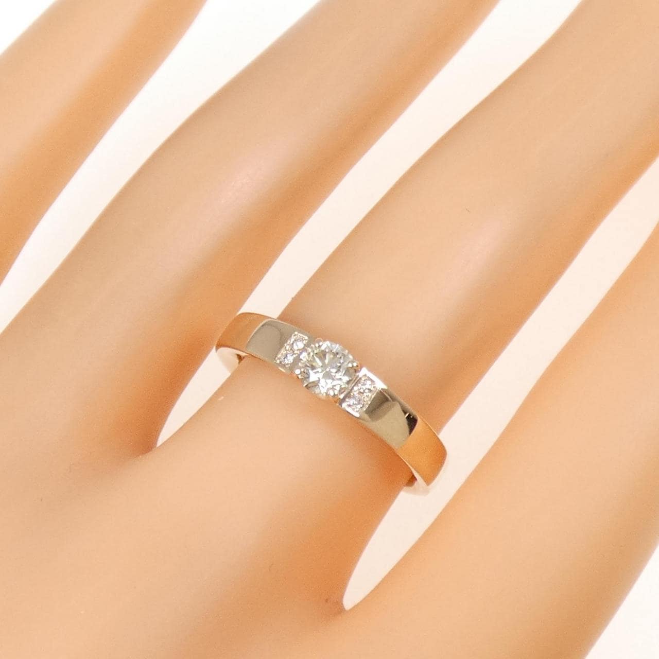 K18PG ダイヤモンド リング 0.30CT