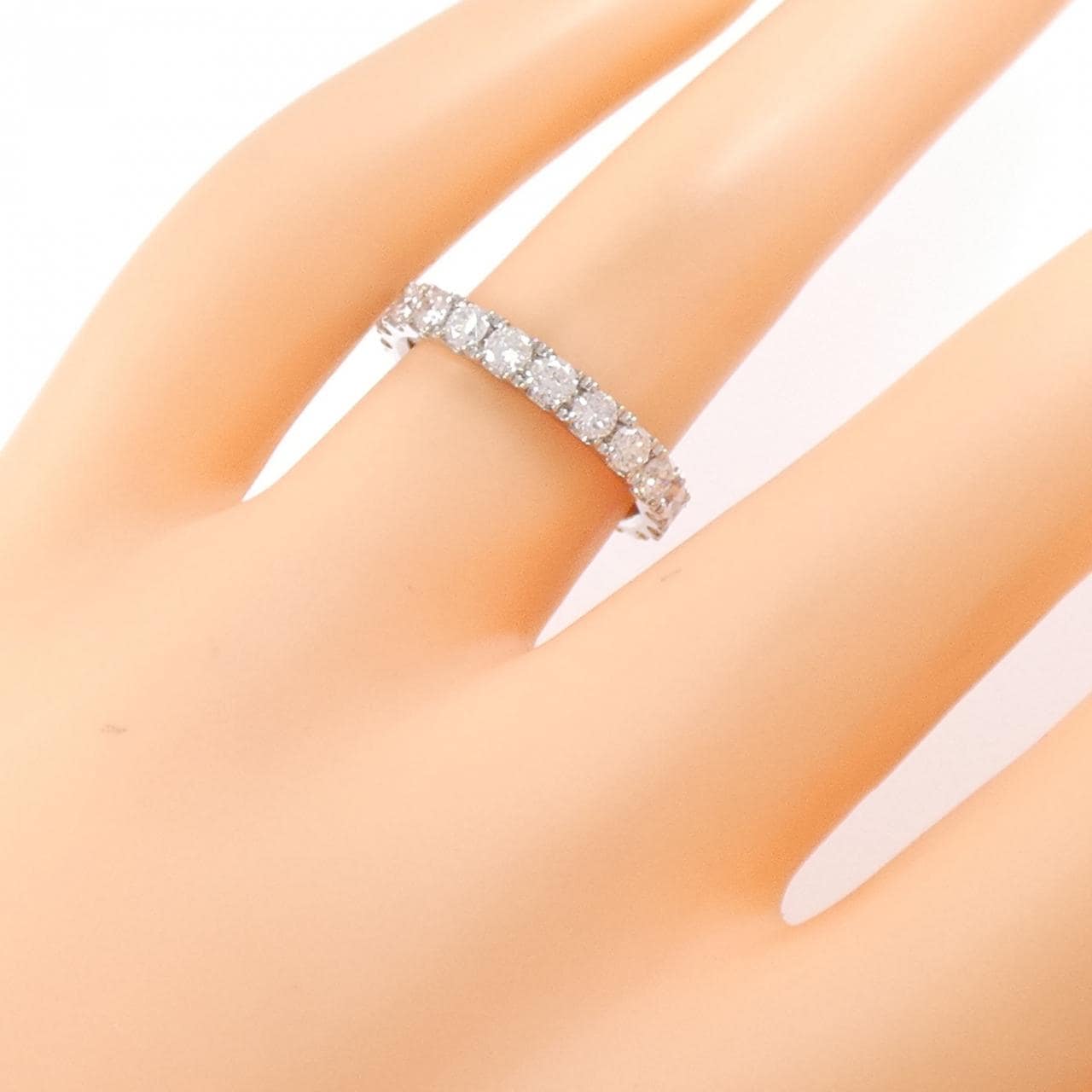 【リメイク】PT900 フルエタニティ ダイヤモンド リング 1.336CT