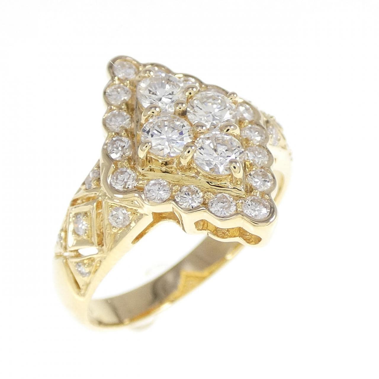 750YG ダイヤモンド リング 0.69CT
