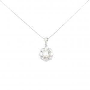 K18WG ダイヤモンド ネックレス 0.701CT