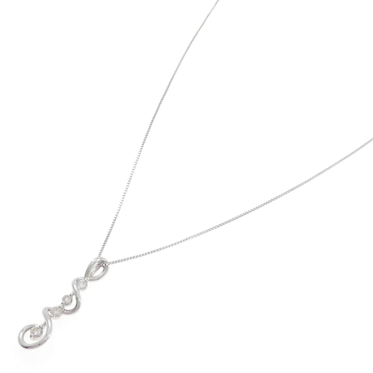 PT950/PT850 ダイヤモンド ネックレス 0.12CT