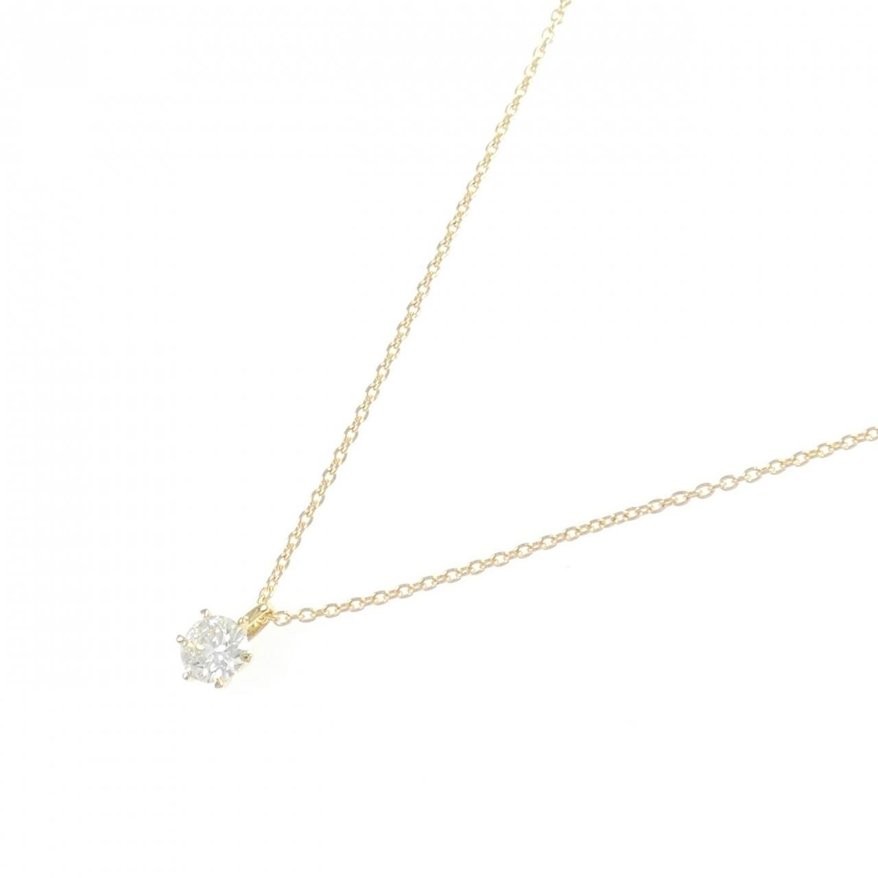 【リメイク】K18YG ダイヤモンド ネックレス 0.209CT F SI1 EXT H&C