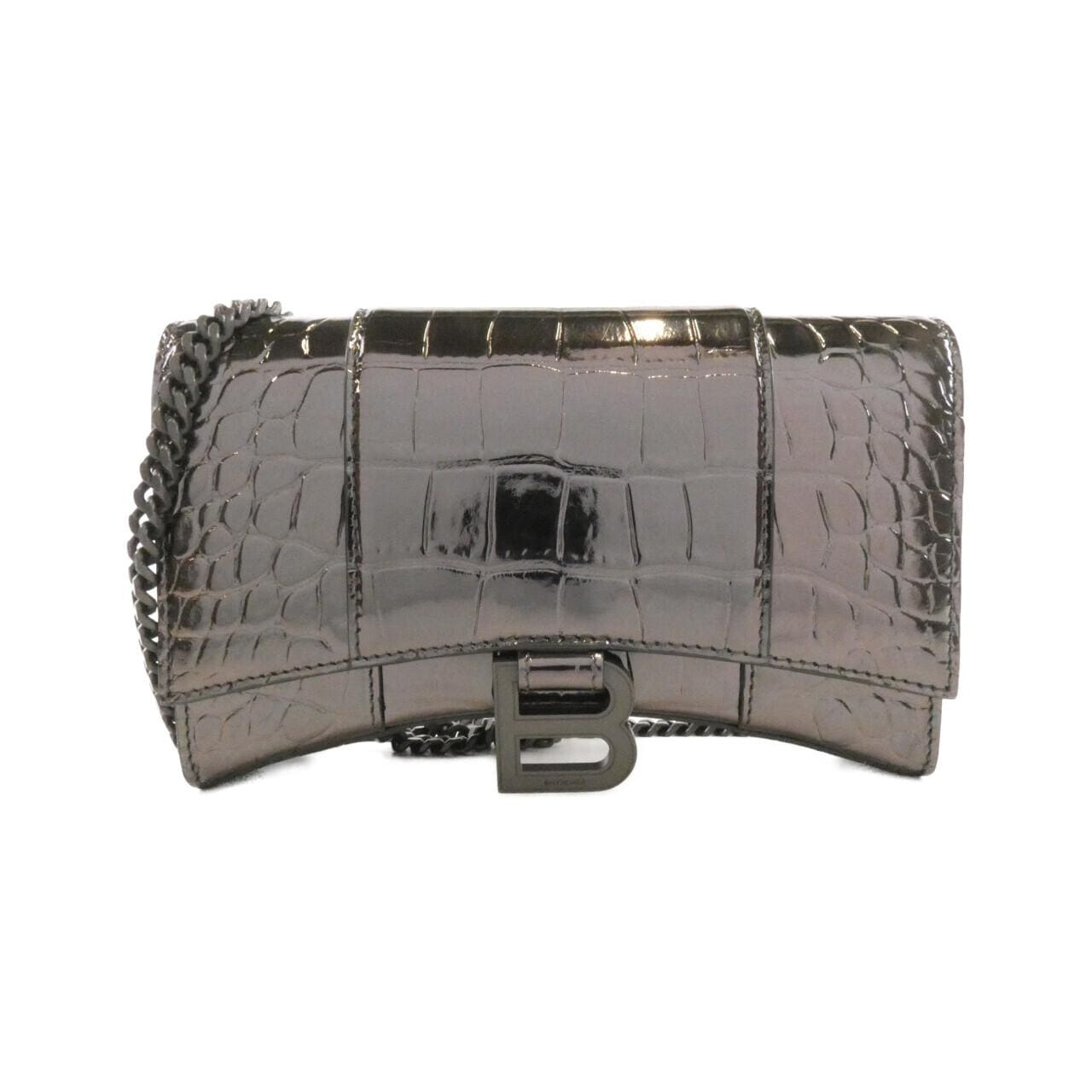 バレンシアガ アワーグラス チェーン ウォレット 656050 1S495 チェーンウォレット