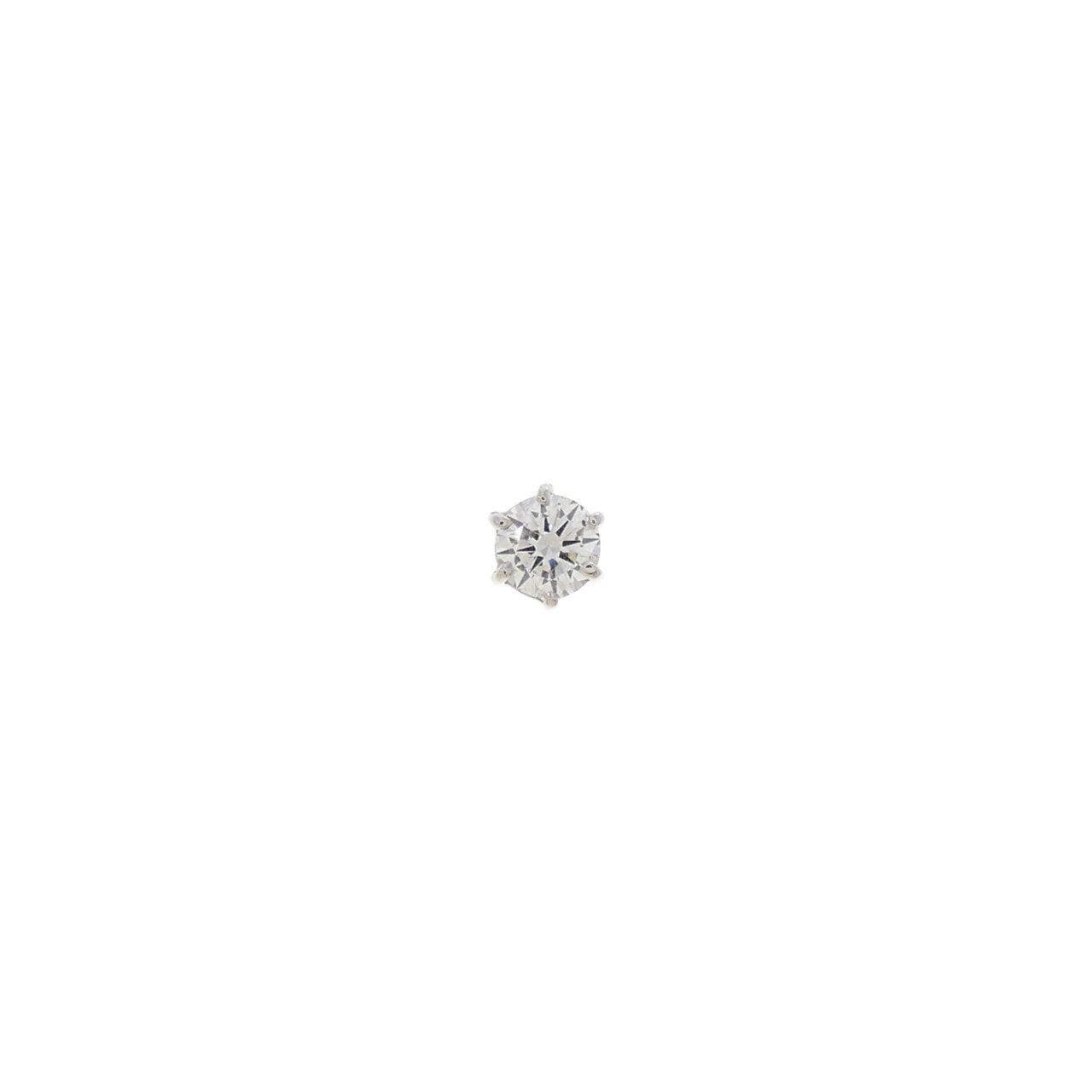 PT850/PT900 ダイヤモンド ピアス 0.207CT D SI1 VG 片耳