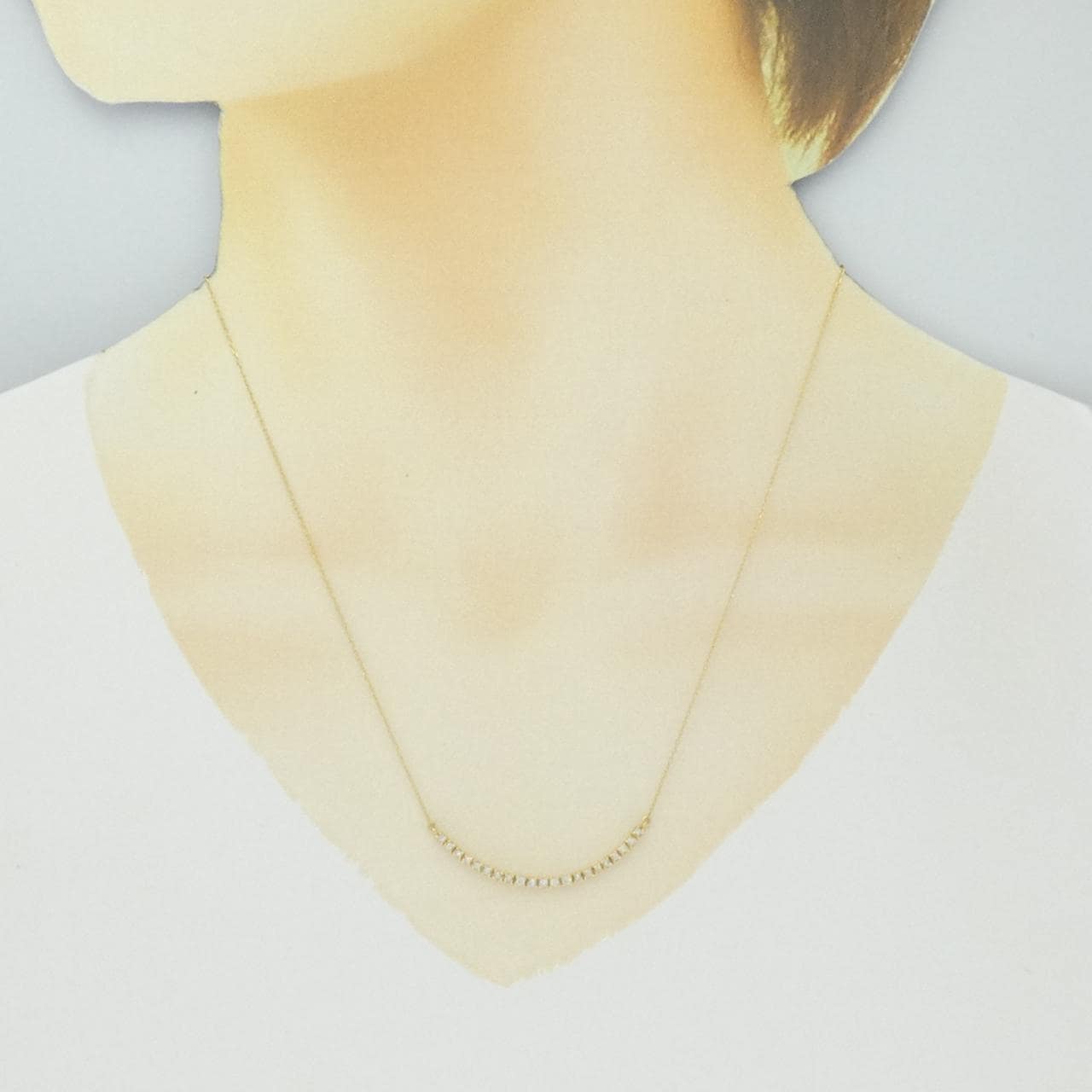 K18YG ダイヤモンド ネックレス 0.23CT