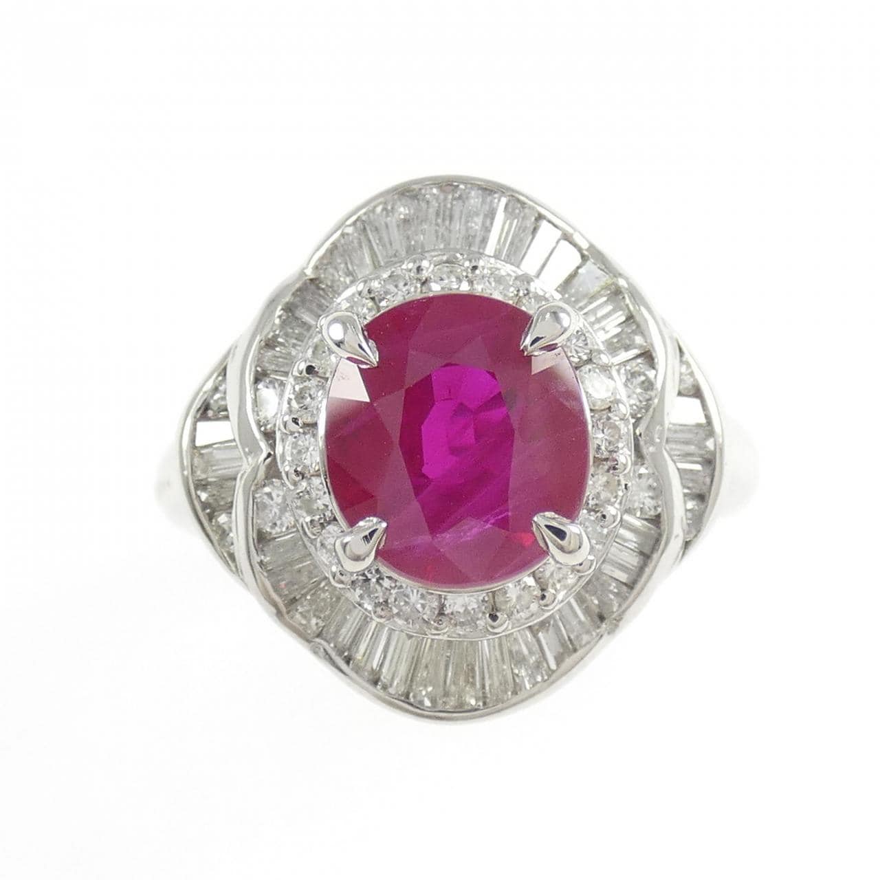 PT900 ルビー リング 1.87CT