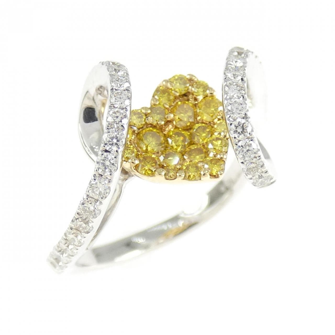 750WG ハート ダイヤモンド リング 0.91CT