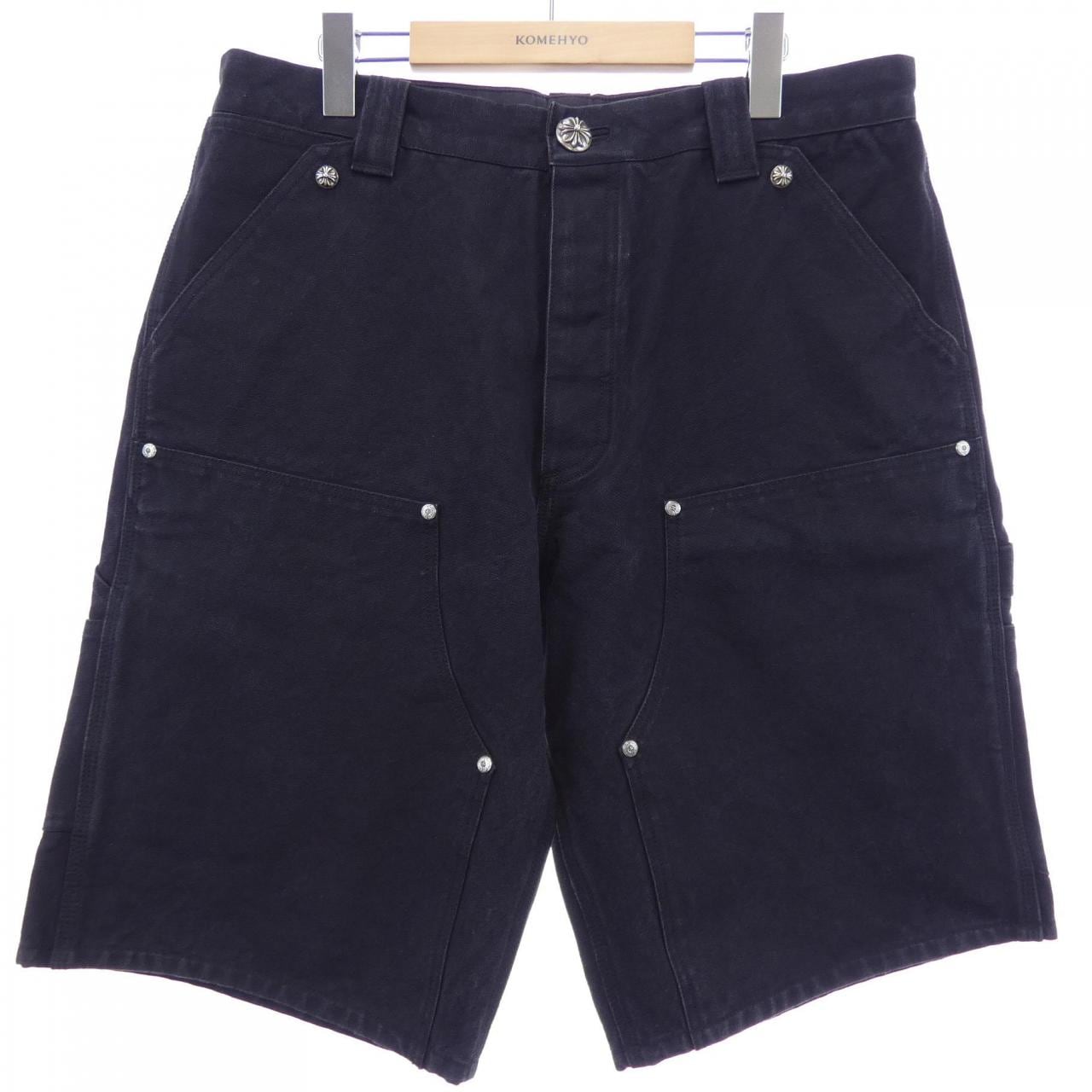 クロムハーツ CHROME HEARTS セメタリークロスパッチ ダブルニー 410180071******A80 ショートパンツ