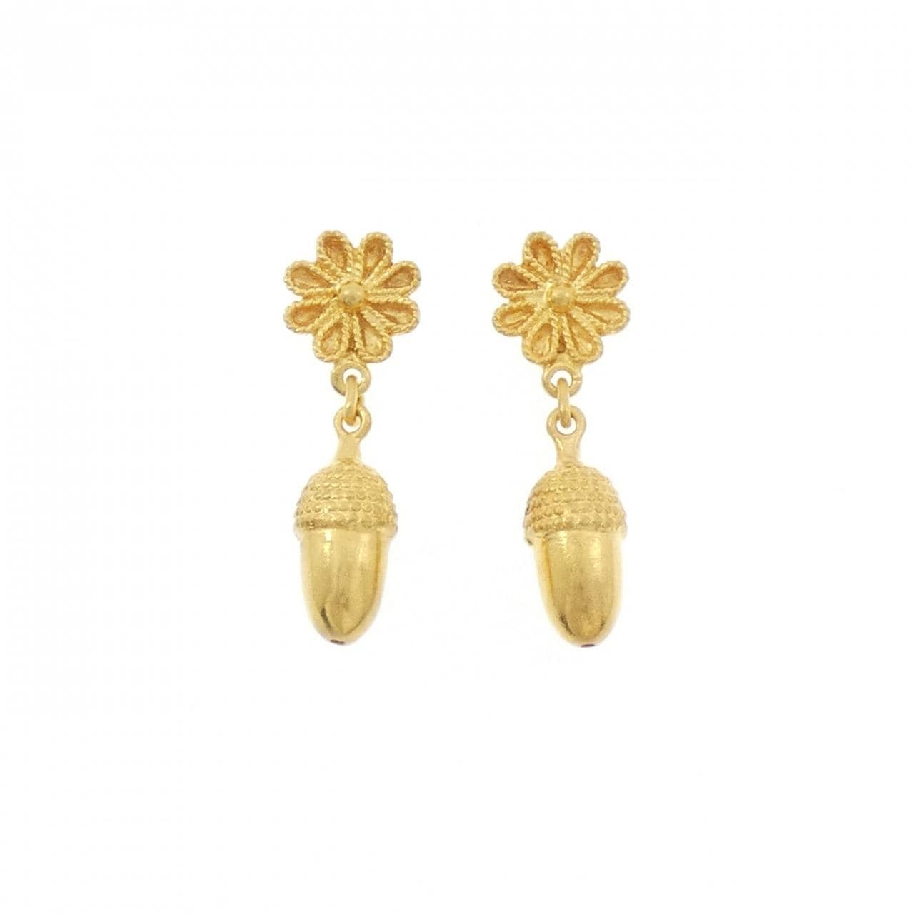 イリアス･ララウニス 750YG フラワー ピアス