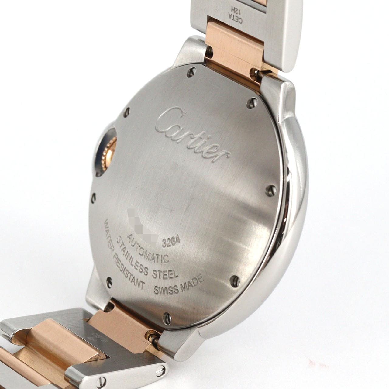 カルティエ バロンブルーMM PGコンビ W6920033 SSxPG 自動巻