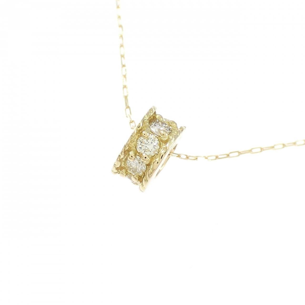 K18YG ダイヤモンド ネックレス 0.17CT