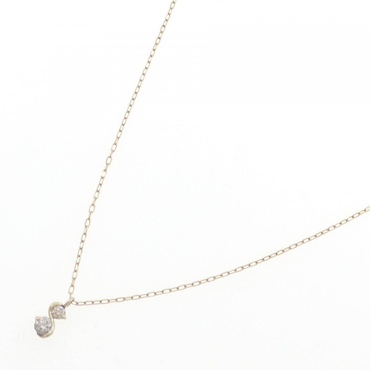 K10YG ダイヤモンド ネックレス 0.10CT