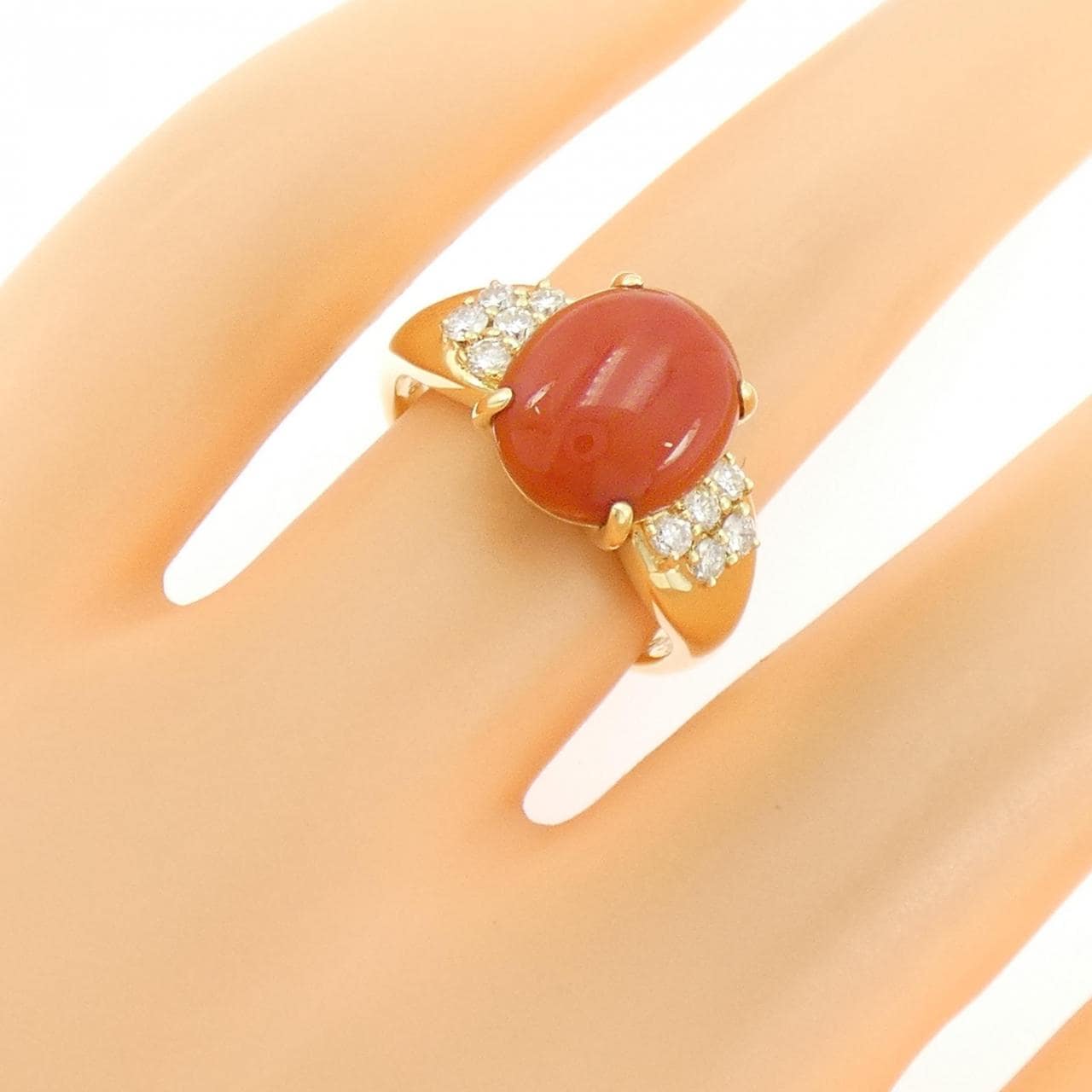 K18YG サンゴ リング