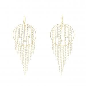 K18YG ダイヤモンド ピアス 0.06CT