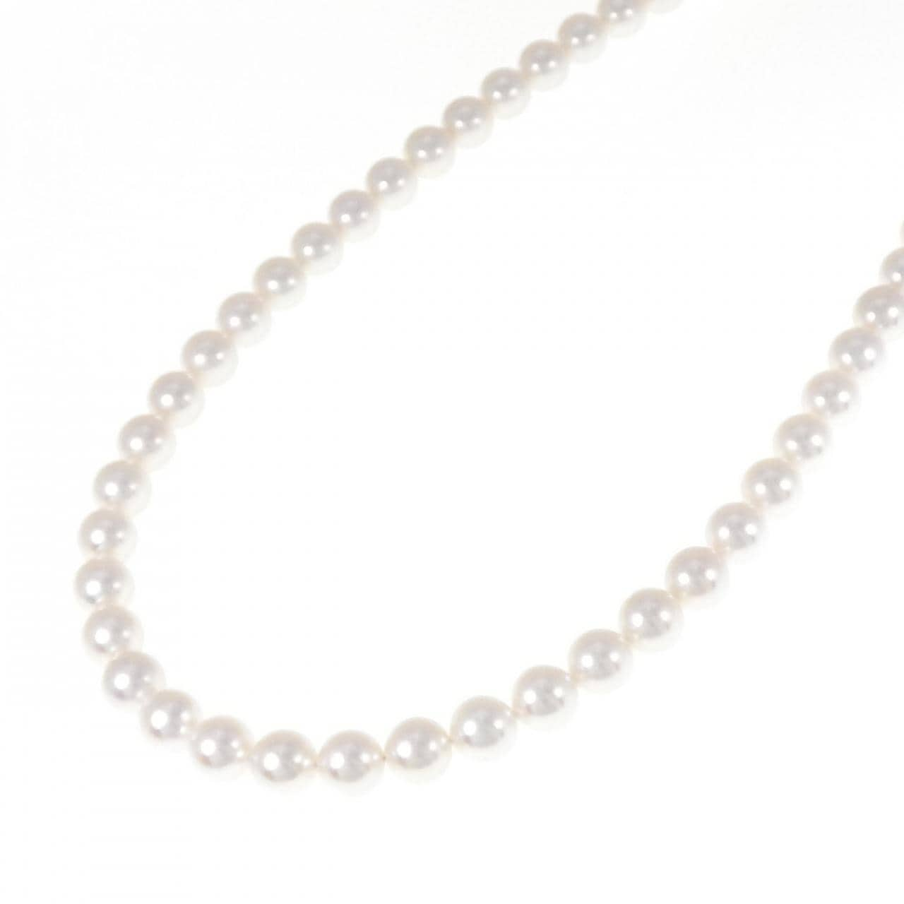 [BRAND NEW] Silver Clasp Akoya Pearl Necklace 7.5-8mm