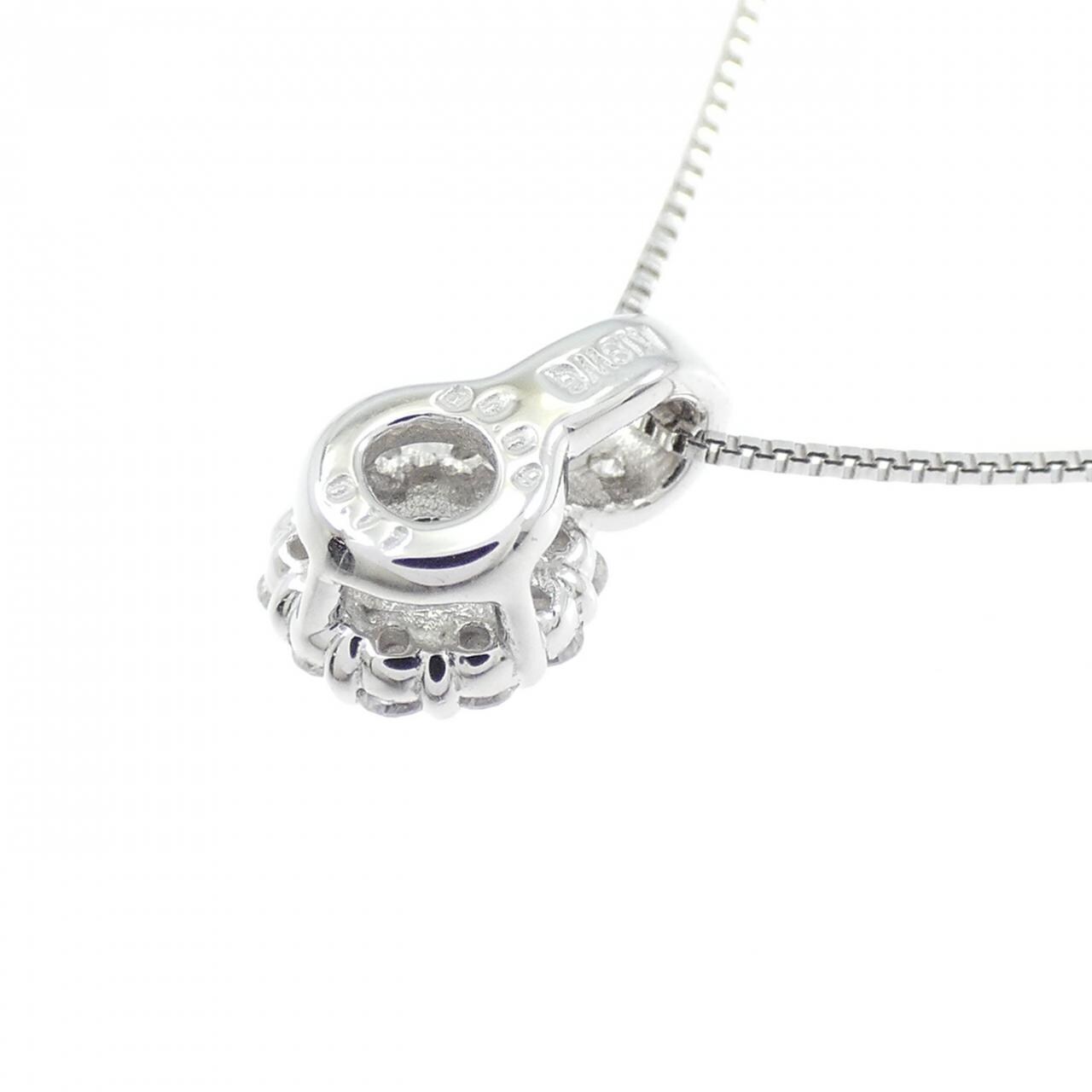K18WG ダイヤモンド ネックレス 0.11CT