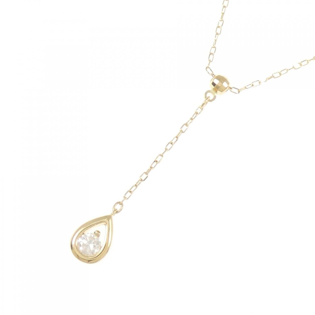 K18YG ダイヤモンド ネックレス 0.07CT