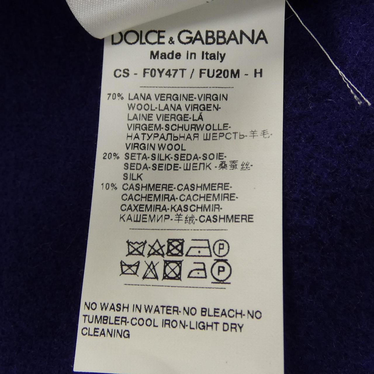 ドルチェアンドガッバーナ DOLCE&GABBANA F0Y47T/FU20M コート