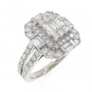K18WG ダイヤモンド リング 1.40CT