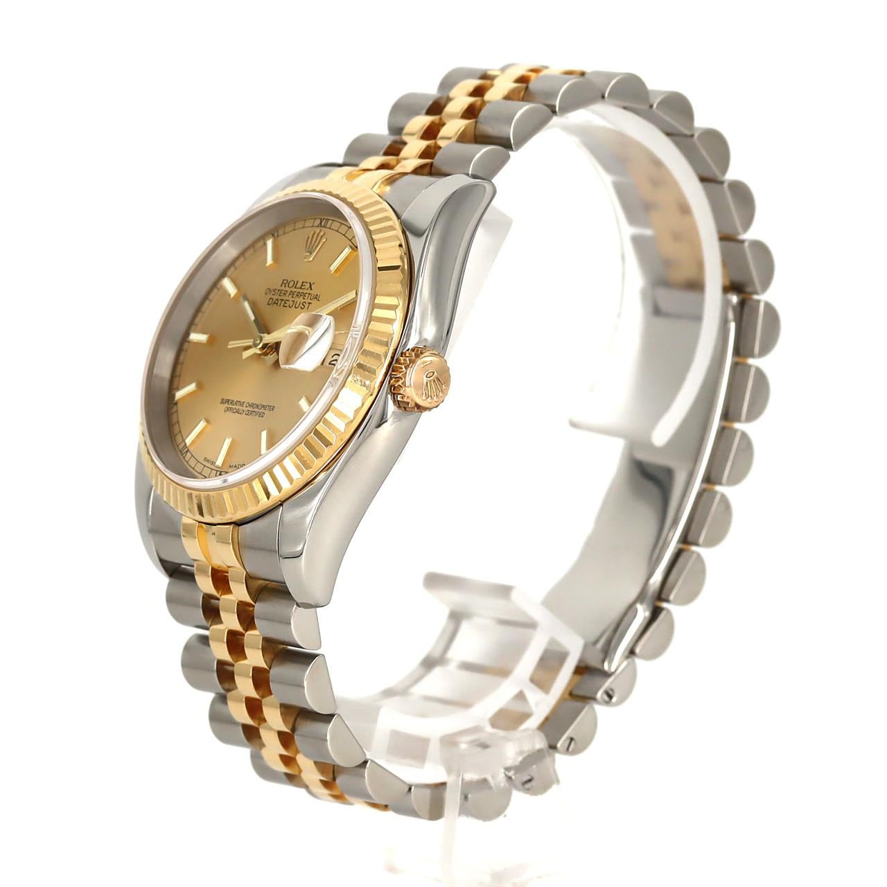 ロレックス デイトジャスト 116233 SSxYG 自動巻 F番