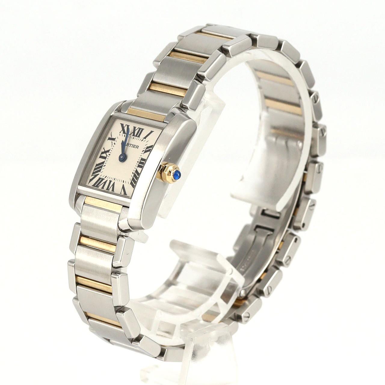 カルティエ タンクフランセーズSM コンビ W51007Q4 SSxYG クォーツ