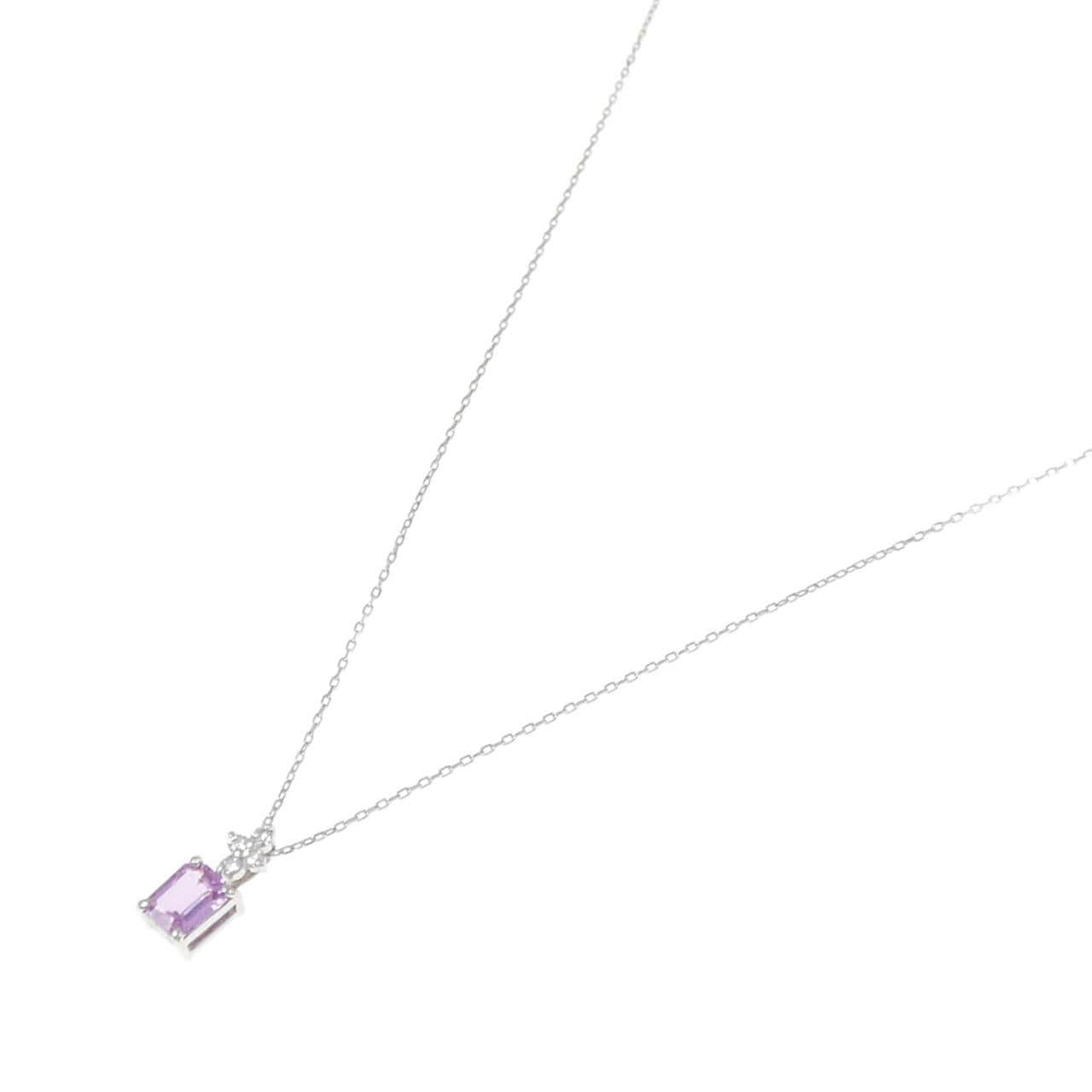 [再加工款] PT 蓝宝石项链 0.41CT