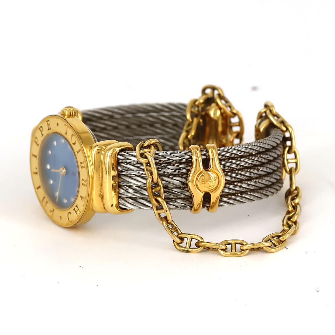 [現況折讓價] PHILIPPE CHARRIOL Saint-Tropez 組合式 12 孔 7007901 不鏽鋼 x 黃色石英