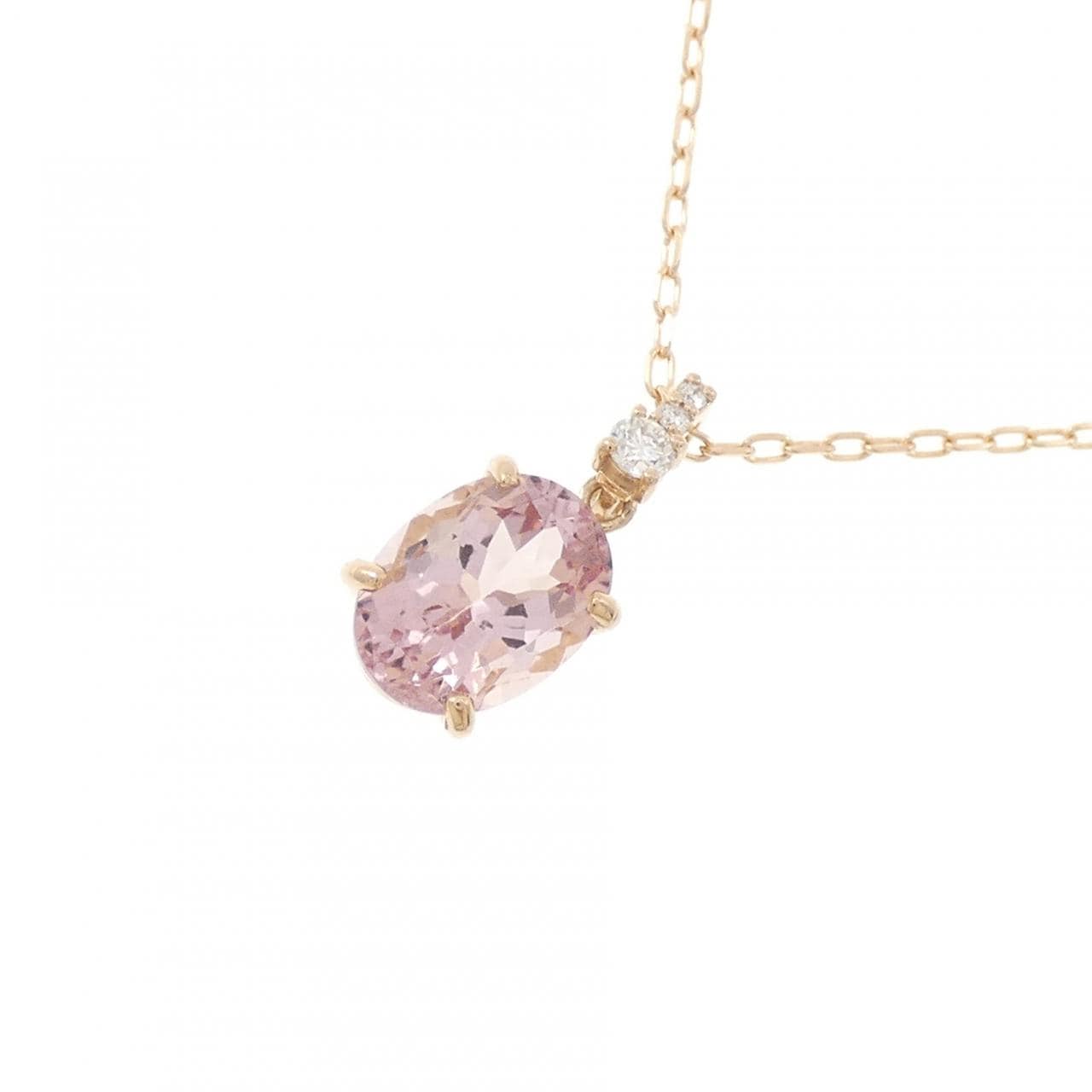 K18PG モルガナイト ネックレス 1.31CT