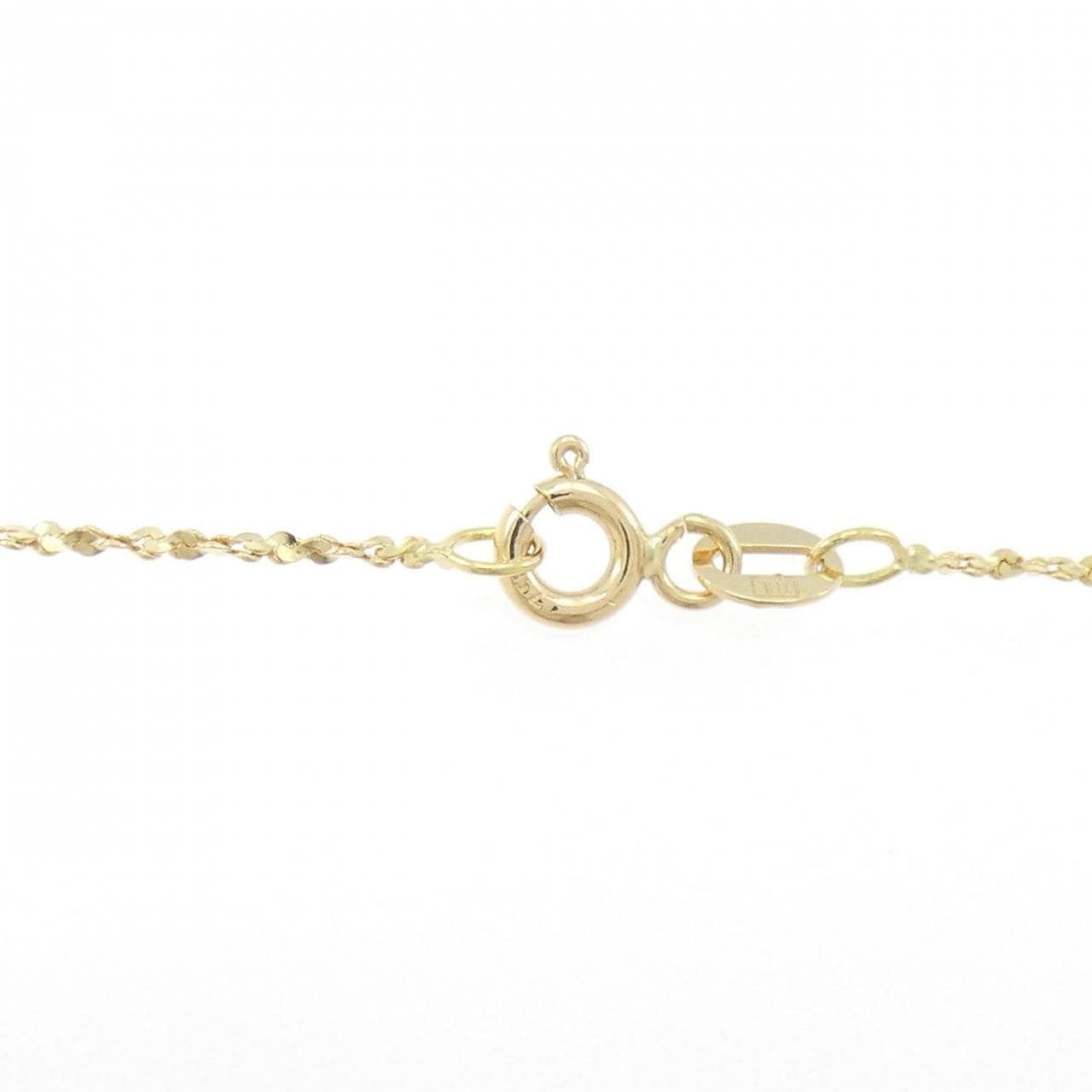 750YG キャット アクアマリン ネックレス