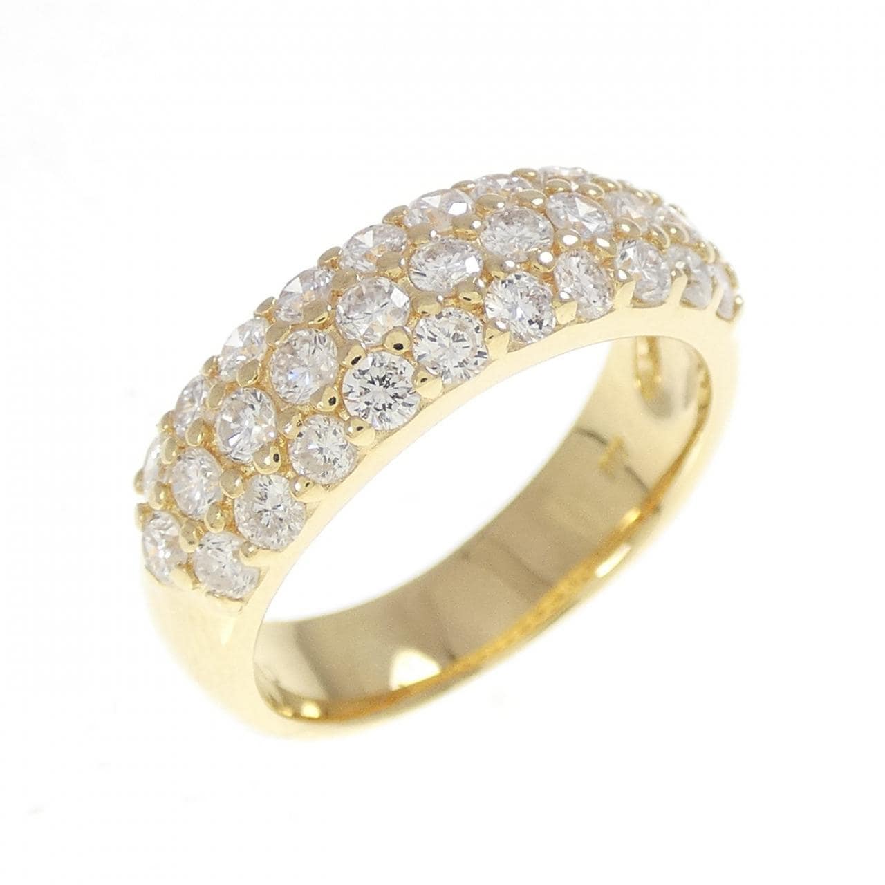 K18YG パヴェ ダイヤモンド リング 1.00CT