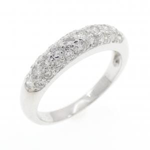 K18WG パヴェ ダイヤモンド リング 0.45CT