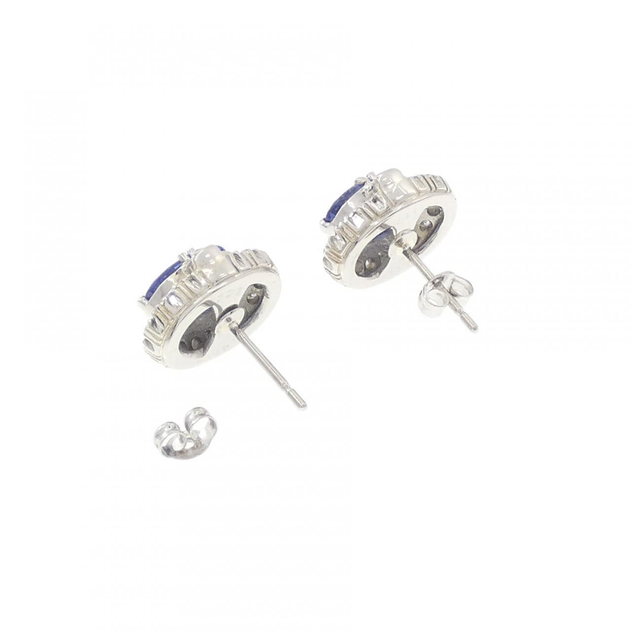 PT900 サファイヤ ピアス 4.96CT