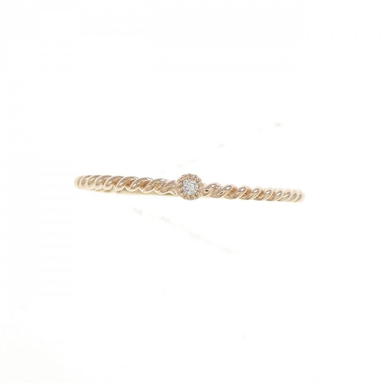K18PG ダイヤモンド リング 0.01CT