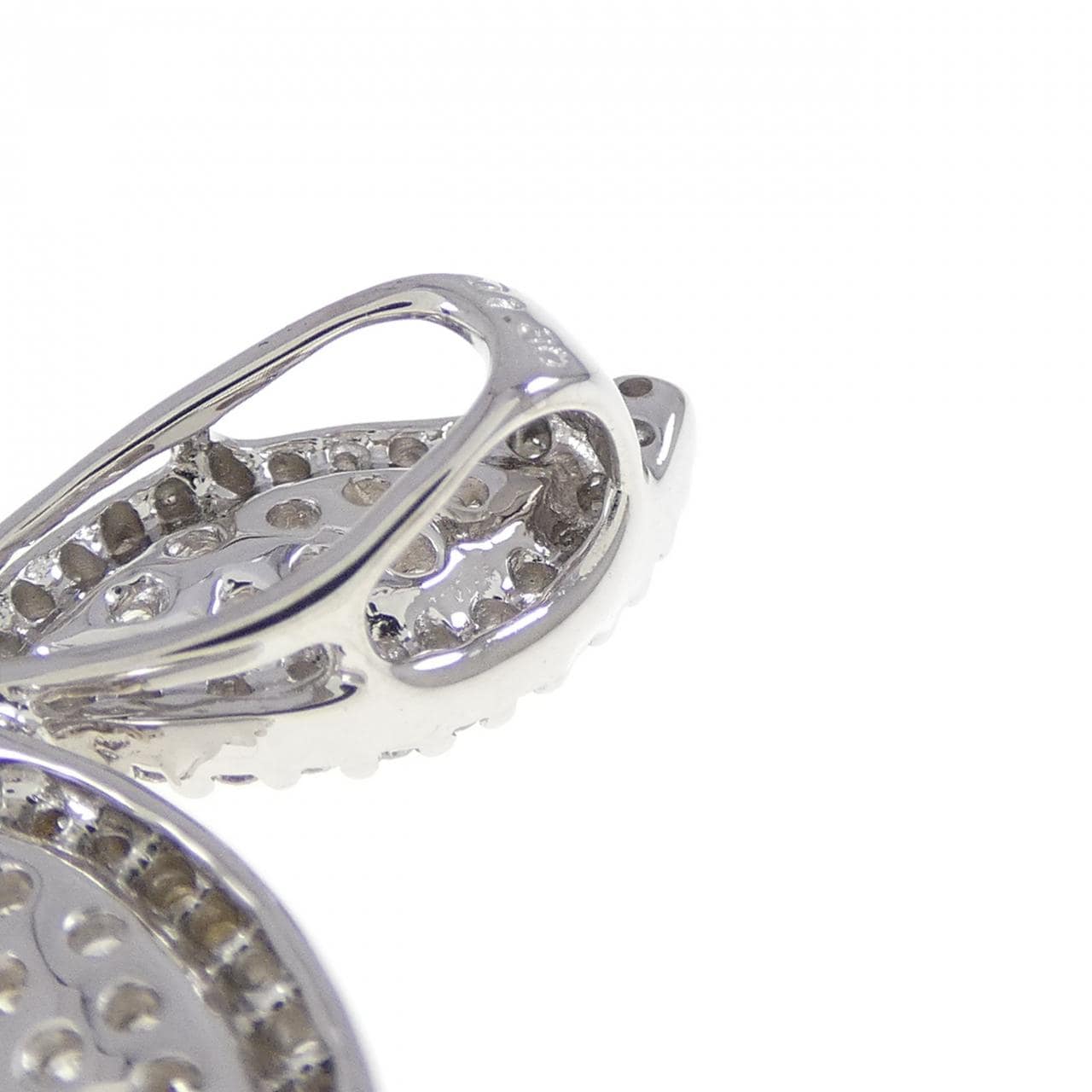 K18WG クロス ダイヤモンド ペンダント 1.30CT
