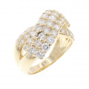 K18YG ダイヤモンド リング 1.55CT