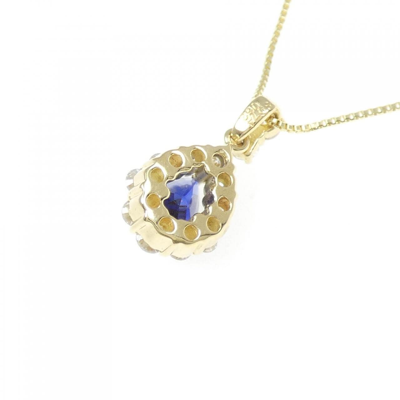 K18YG サファイヤ ネックレス 0.74CT
