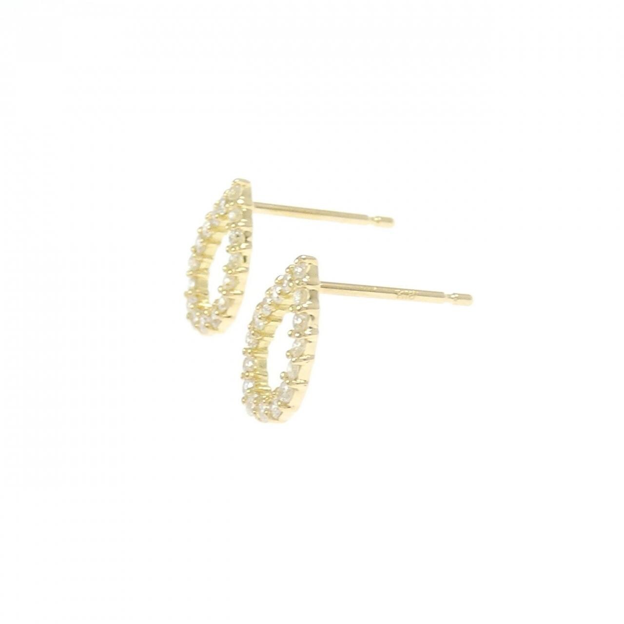 [再加工款] K18YG鑽石耳環0.20CT