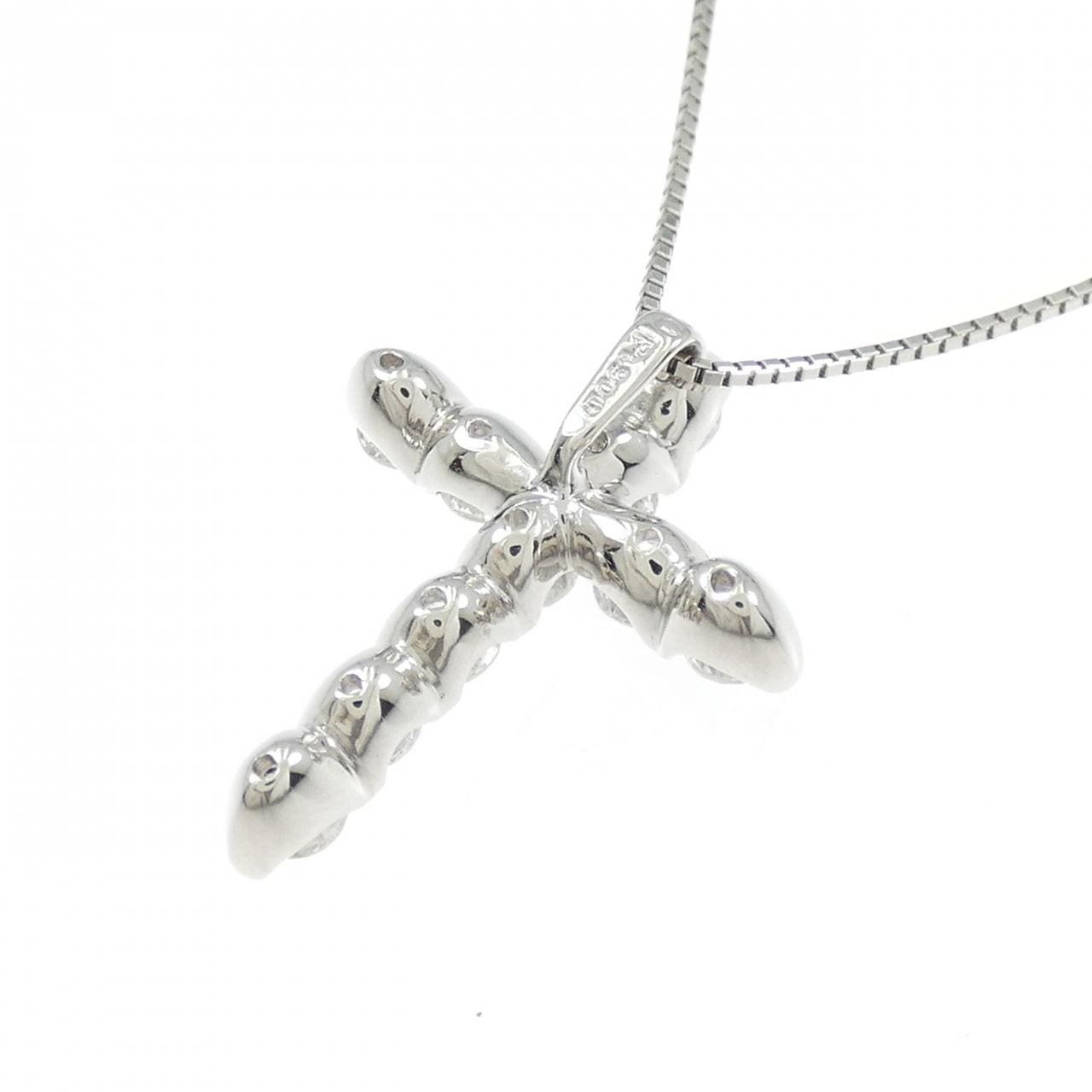PT900/PT850 クロス ダイヤモンド ネックレス 1.00CT